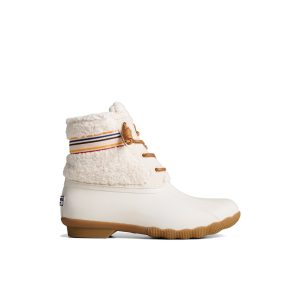 Saltwater™ Rainbow Sherpa Duck Boot Bone
