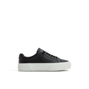 Bermuda Lace to Toe Platform Sneakers Black