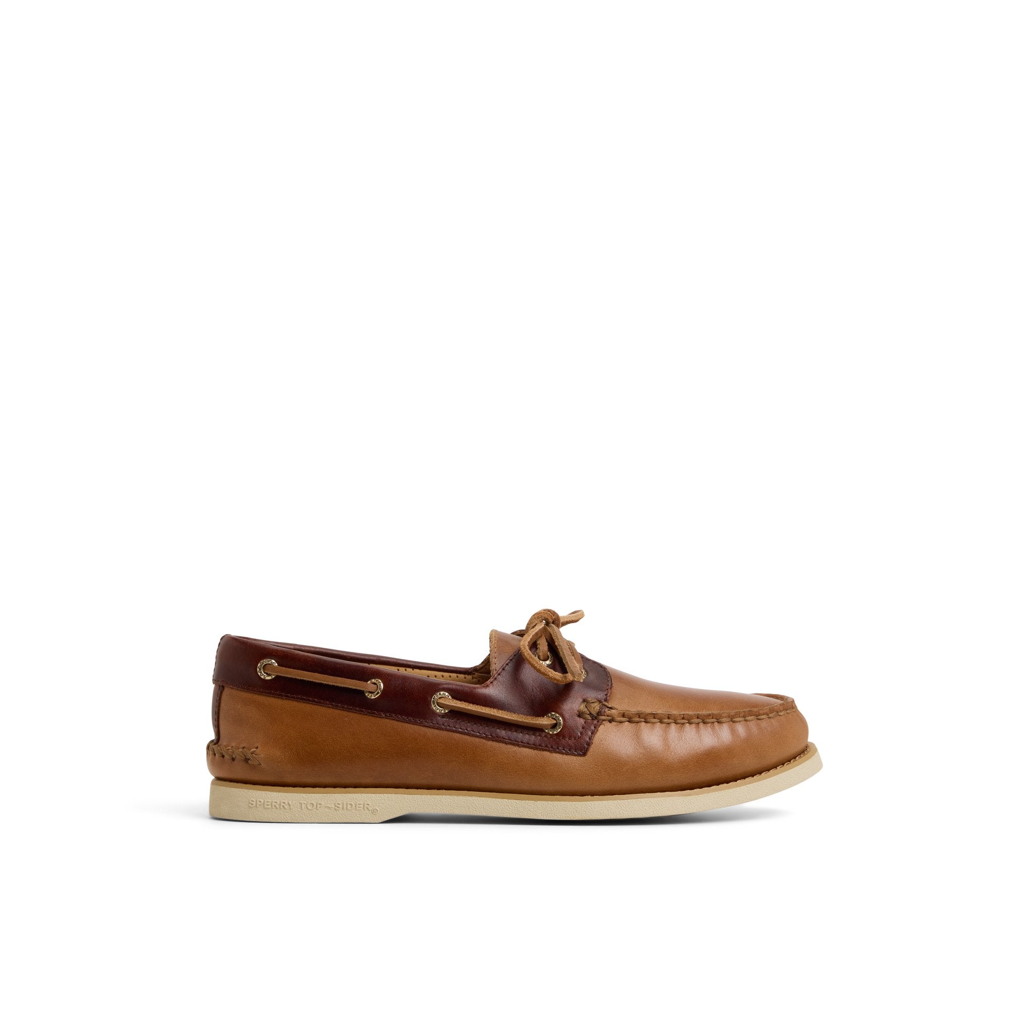 Gold Authentic Original™ 2-Eye Lite Boat Shoe Tan Combo Men's Leather