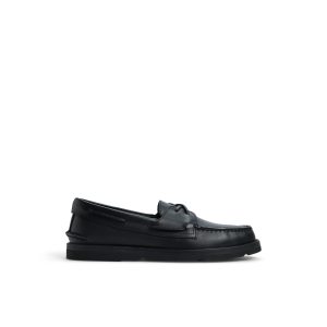Sperry x Todd Snyder Vachetta Leather Boat Shoe Black
