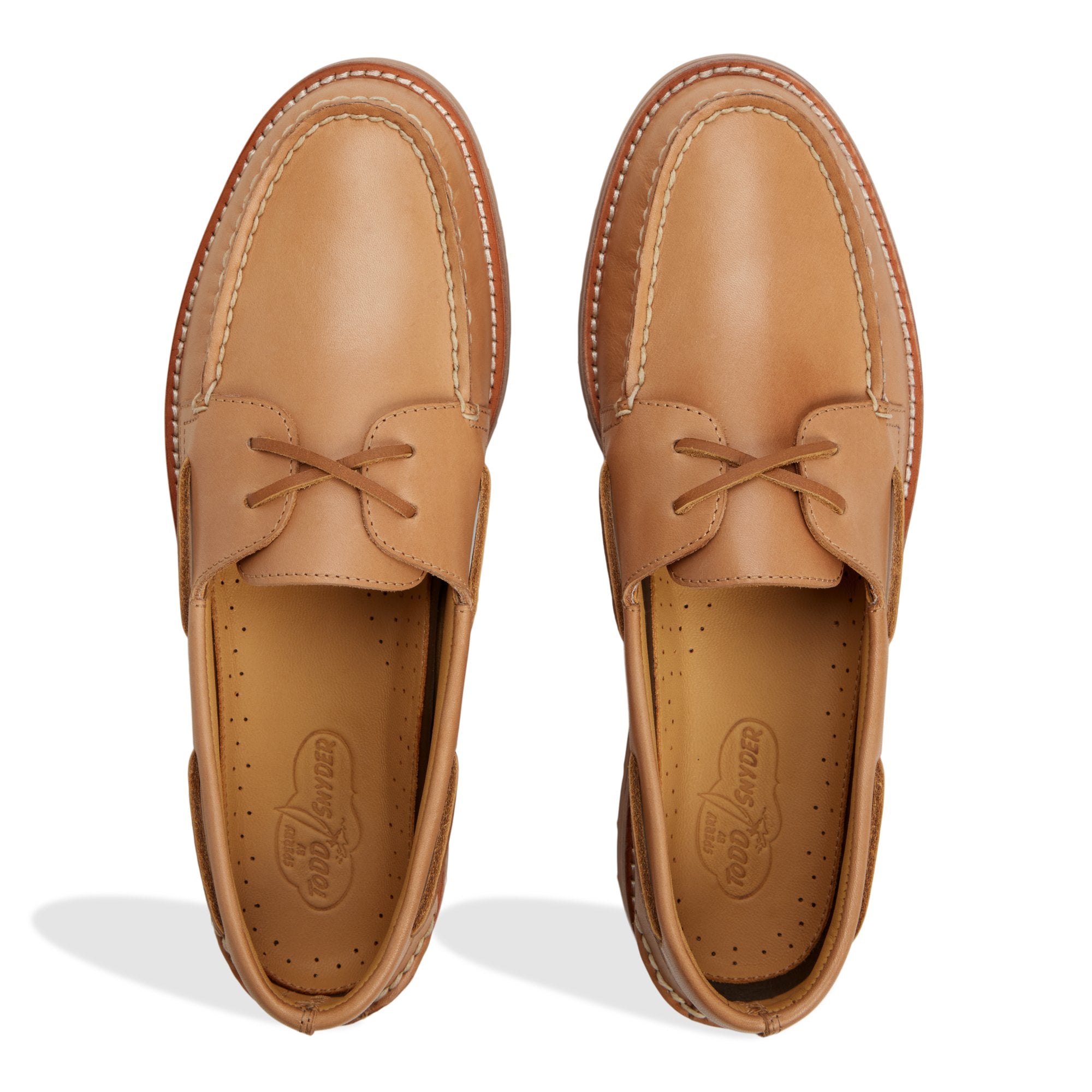 Sperry x Todd Snyder Vachetta Leather Boat Shoe Natural - Image 6