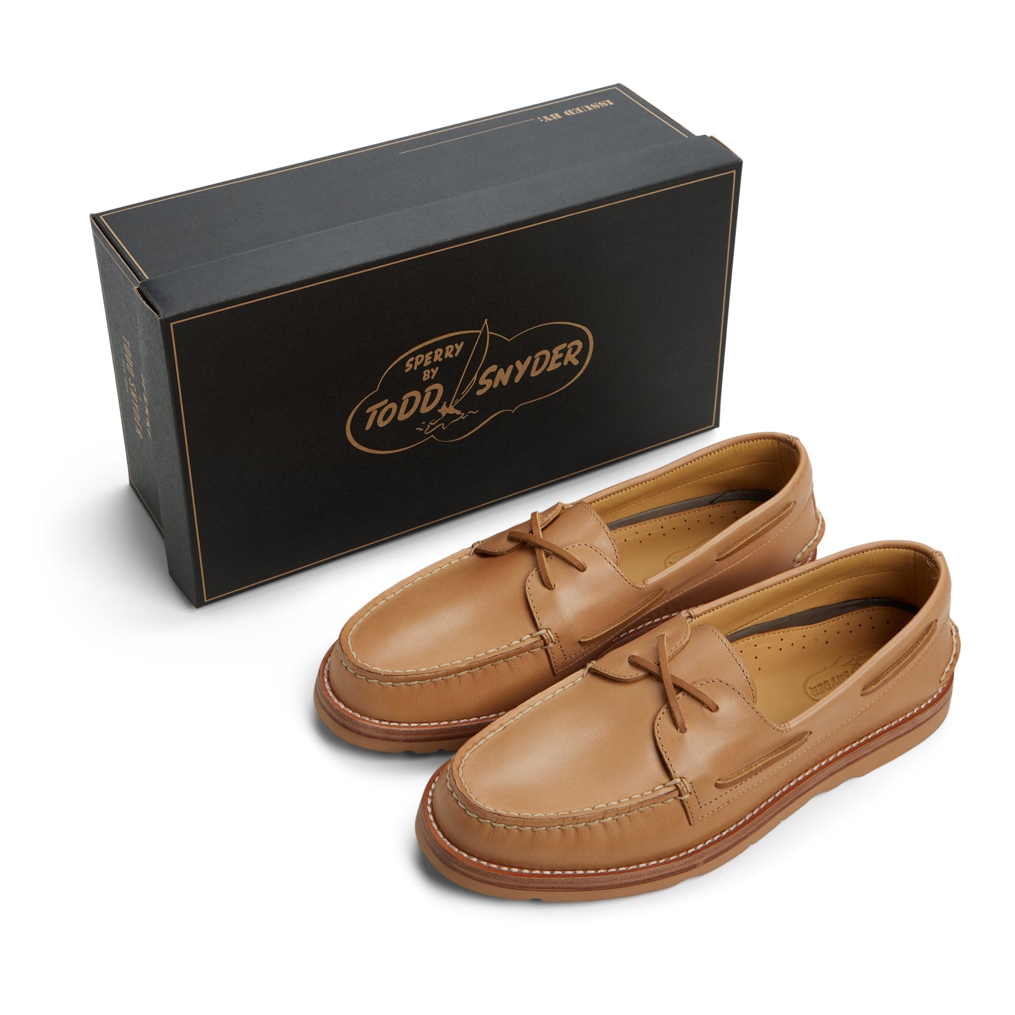 Sperry x Todd Snyder Vachetta Leather Boat Shoe Natural - Image 7